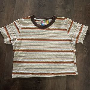 Big Bud Press striped crop top. XXS.